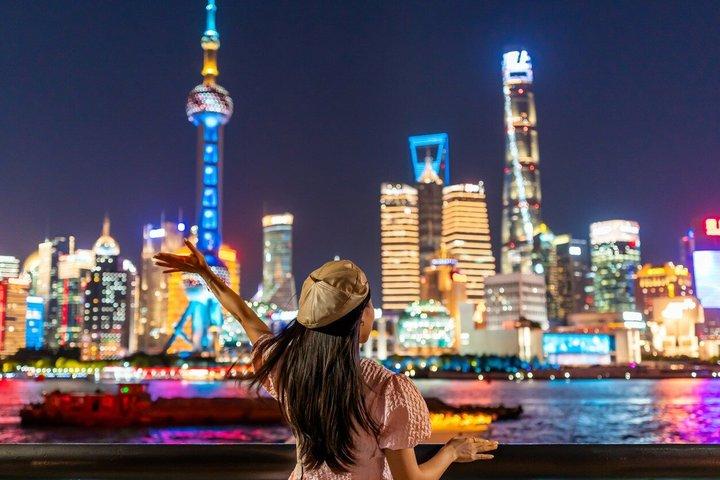 上海のランドマークでのプライベート写真撮影