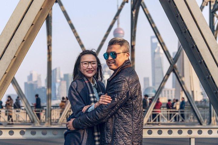上海のランドマークでのプライベート写真撮影