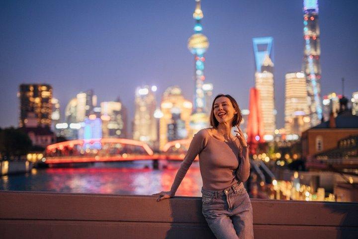 上海のランドマークでのプライベート写真撮影
