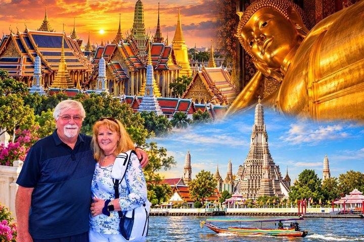 Tour privado de Bangkok al Gran Palacio, Wat Pho y Wat Arun