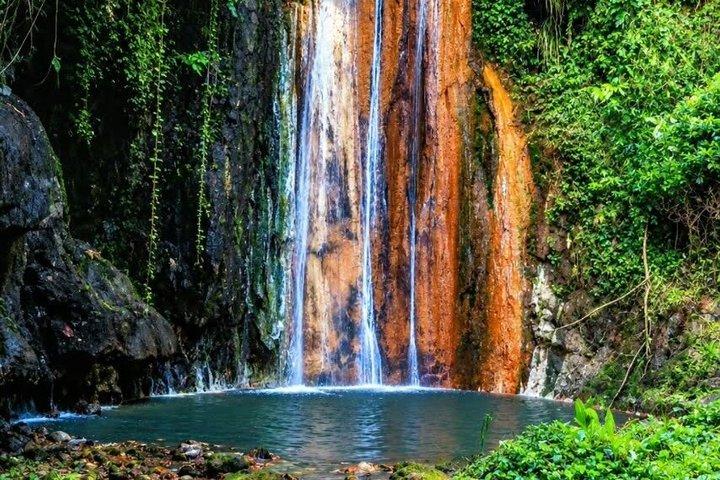 Tour de la cascade et du Bath de boue de St Lucia Diamond Falls, Tet Paul