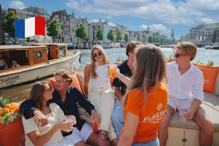 Giro in barca sul canale di Amsterdam con bevande illimitate