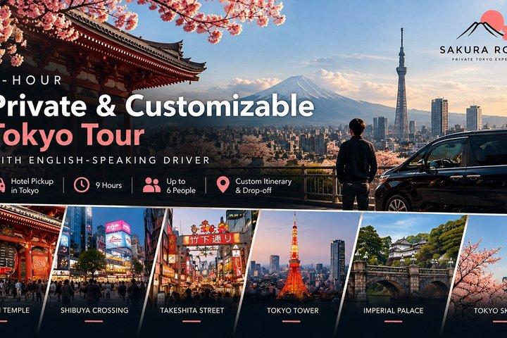 英語ドライバー付き9時間のプライベート＆カスタム東京ツアー