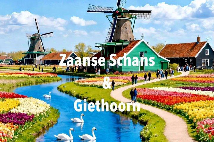 Excursión privada de un día desde Ámsterdam a Zaanse Schans y Giethoorn.
