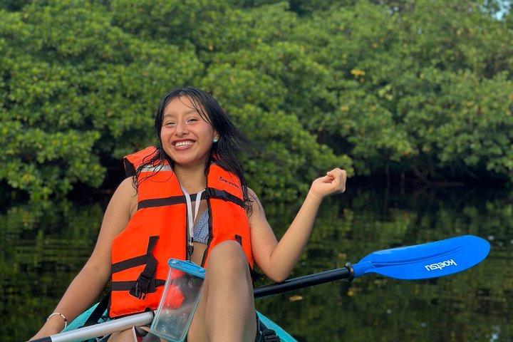 Guided Kayak Exploration Through Nichupte Lagoon Cancun