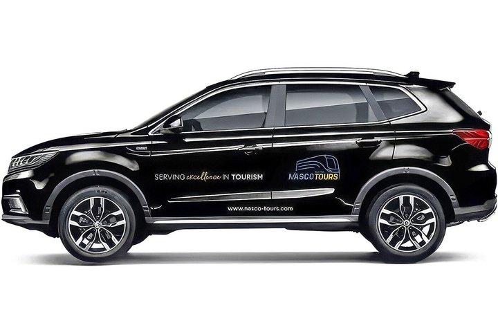 ポート・ガリブからの東岸ルクソール神殿とルクソール神殿