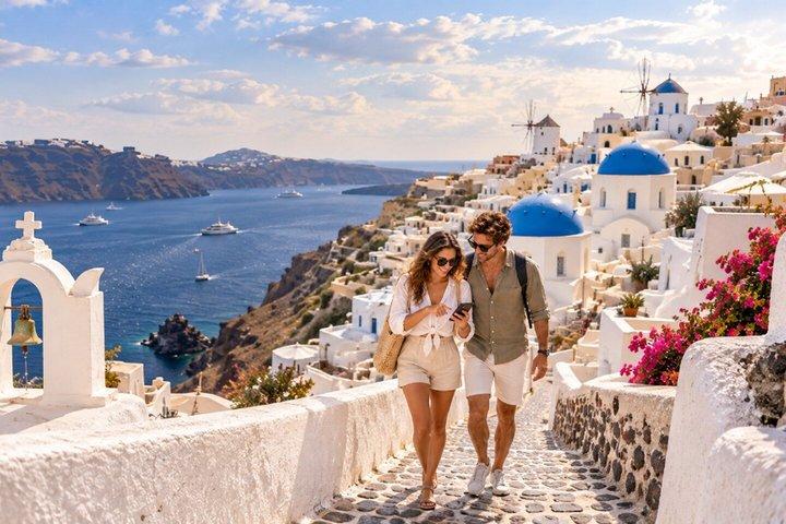Self-Guided Treasure Hunt Adventure in Oia Santorini