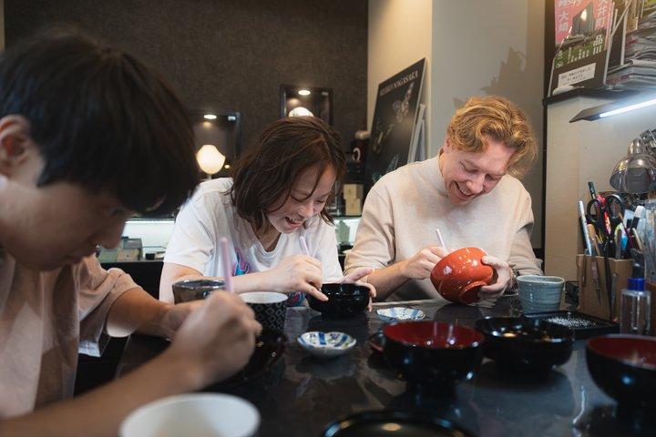Tokyo Gold Lacquer Maki-e Workshop with Optional Edo Ukiyo-e Walk