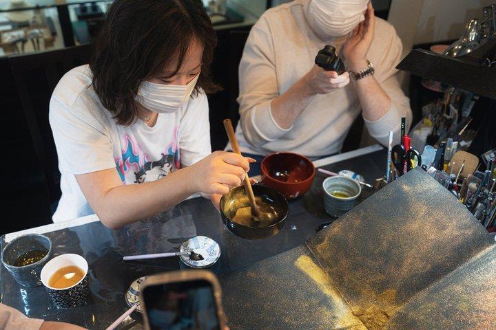 Tokyo Gold Lacquer Maki-e Workshop with Optional Edo Ukiyo-e Walk