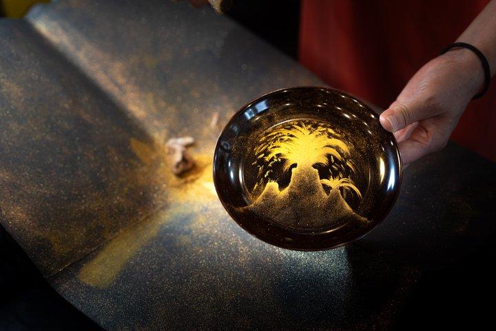 Tokyo Gold Lacquer Maki-e Workshop with Optional Edo Ukiyo-e Walk