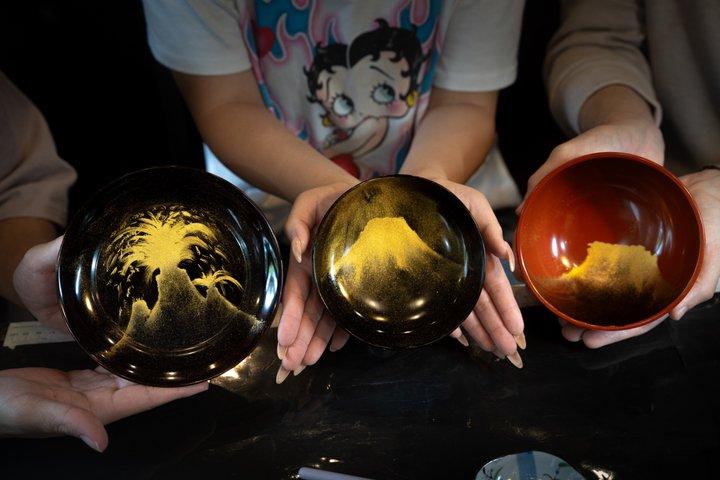 Tokyo Gold Lacquer Maki-e Workshop with Optional Edo Ukiyo-e Walk
