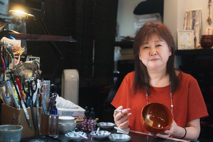 Tokyo Gold Lacquer Maki-e Workshop with Optional Edo Ukiyo-e Walk