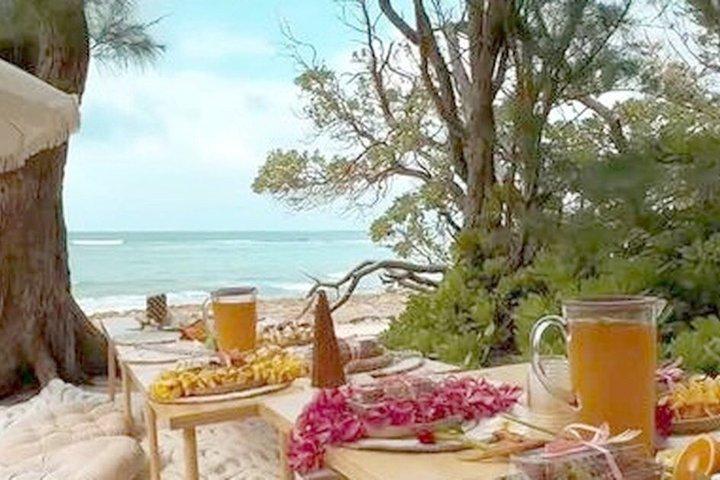 Privat luksus strandpiknik nær Waikiki – solnedgang og forlovelser