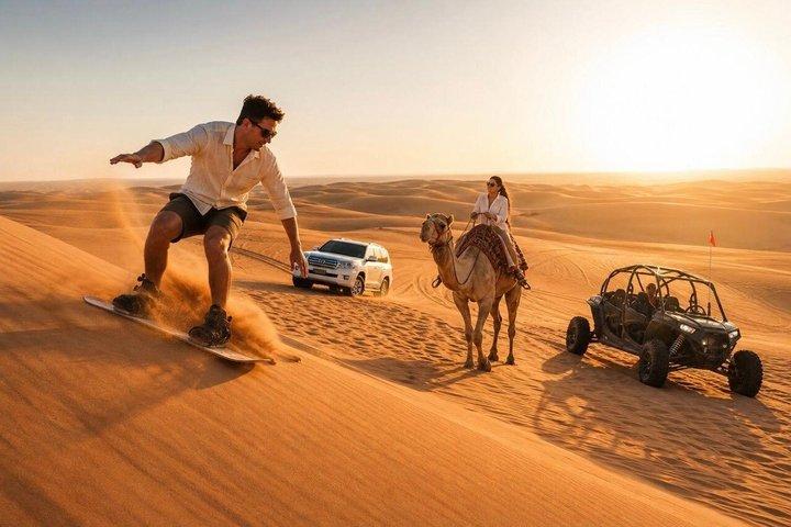 DOHA : 半日砂漠サファリサンドボード ラクダ＆内海ツアー