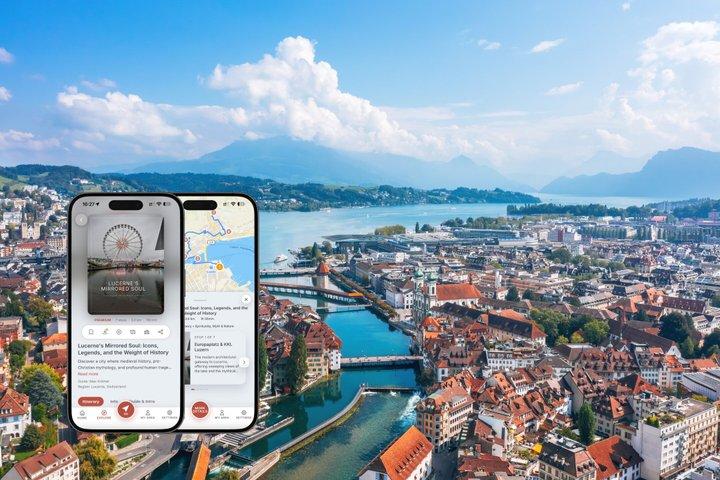 Self-guided podcast tour Lucerne mirrored soul