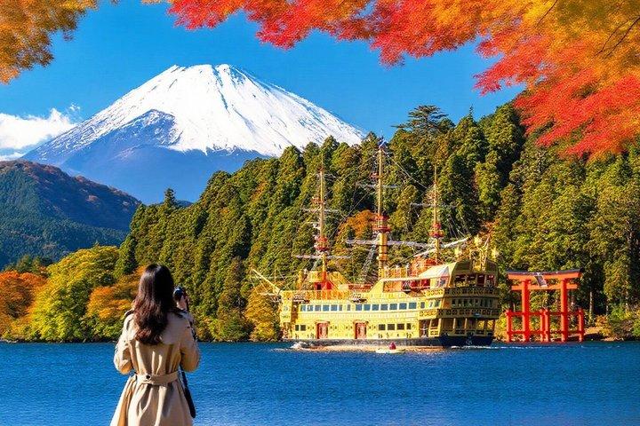 Visite du Mont Fuji Hakone au départ de Tokyo : Téléphérique et option croisière
