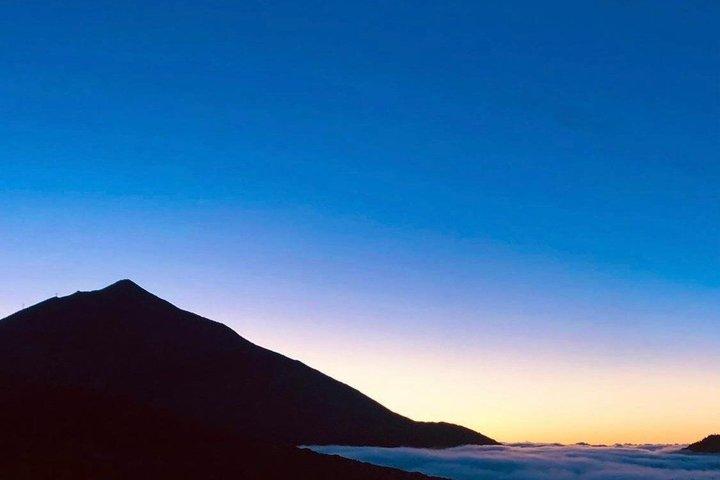 テネリフェ島南部の料理を楽しみながら、夜にテイデ山を訪れるツアー。