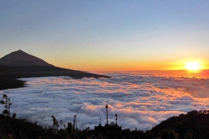 テネリフェ島南部の料理を楽しみながら、夜にテイデ山を訪れるツアー。