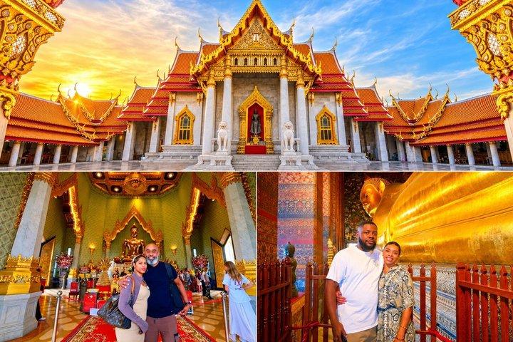バンコク プライベート ゴールデンブッダ 涅槃仏と大理石寺院