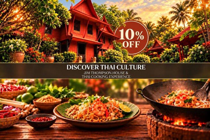 ジム・トンプソンの家ツアーとタイ料理体験