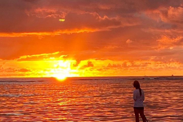 Stand-up paddle al tramonto con foto e video