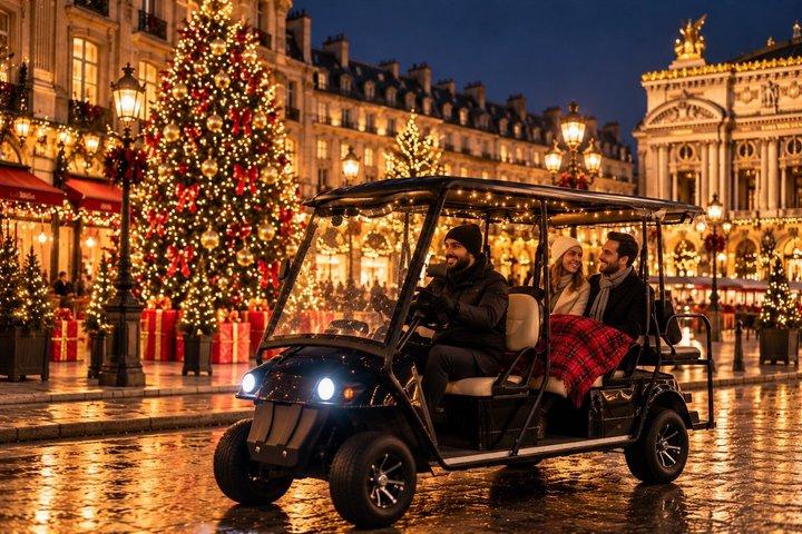 Paris Christmas Lights Tour by Golf Cart: Magical Experience