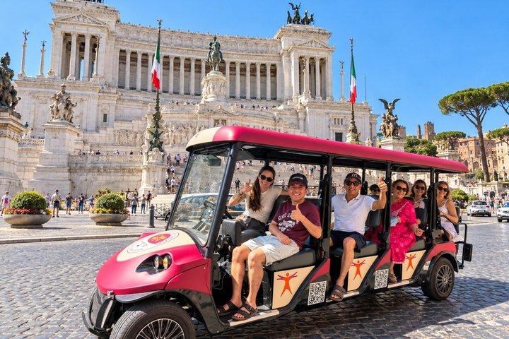 Rome : Tour panoramique de la ville en panier de golf