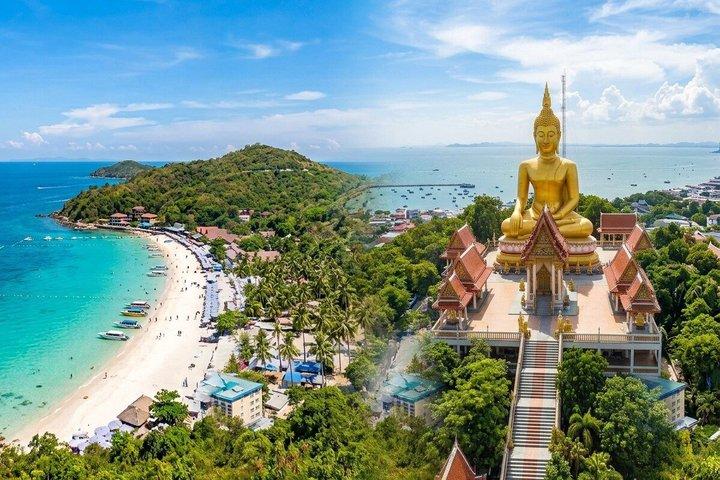 Dagtocht naar Pattaya Coral Island met uitzichtpunt en Grote Boeddha