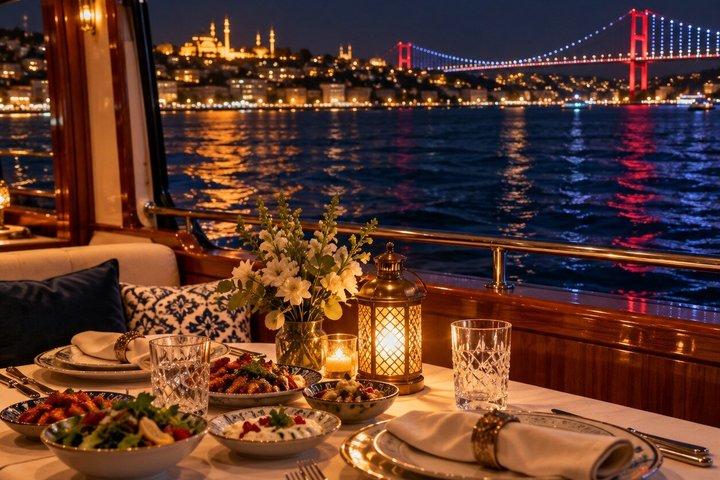 Etappenfahrt vor dem Bosporus Abendessen mit Abholung & Getränken inklusive
