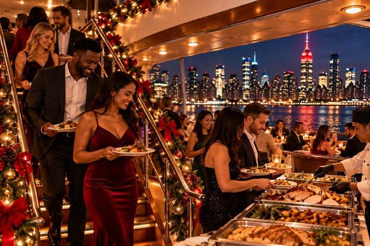 NYC: Valentine's Day Sunset Cruise with Buffet Dinner
