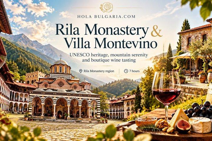 Fra Sofia: Rila kloster og Villa Montevino Halvdagstur