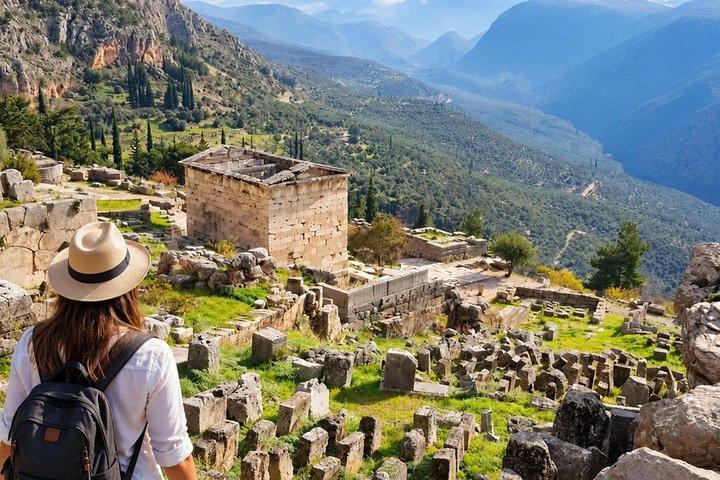 Tour privato di un'intera giornata a Delfi e Termopili da Atene