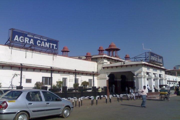 Arrival and departure assistance at Agra railway station , bus stand
