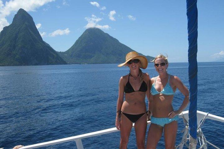 Croisière et excursion d'une journée en catamaran à Sainte-Lucie