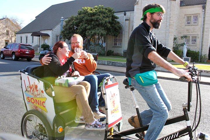 Privat Austin Brewery Tour af Pedicab med All-Inclusive Beer Flight Option