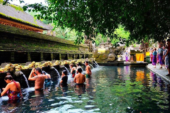 Halvdags Ubud elektrisk cykeltur til Tirta Empul Water Temple