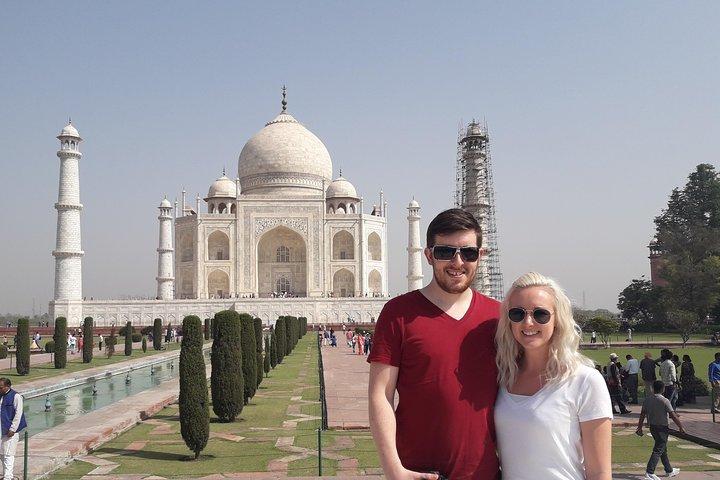 Forte Taj Mahal e Agra con mercato locale su Tuk Tuk (tre ruote)