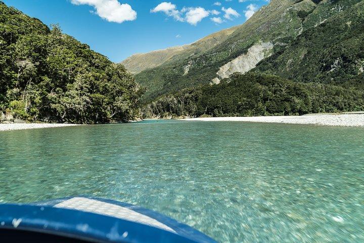 Experiencia en Siberia: Fly-Hike-Jetboat: Aventura en la naturaleza: Wanaka