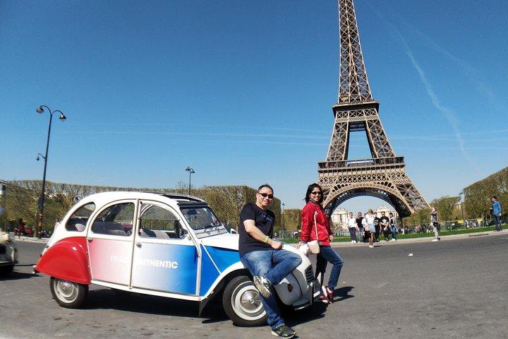 Paris - Visite guidée en voiture 2CV vintage + Croisière sur la Seine
