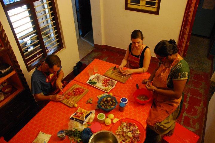 Aula de Culinária Indiana em Pondicherry