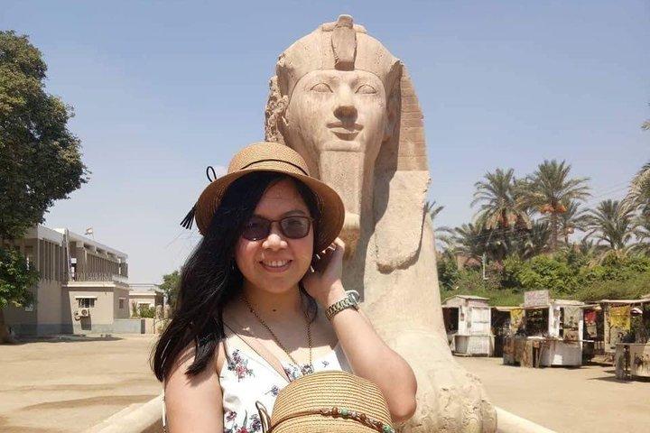 Pyramides de Gizeh, sakkara, Memphis, Dahshur et bazars locaux