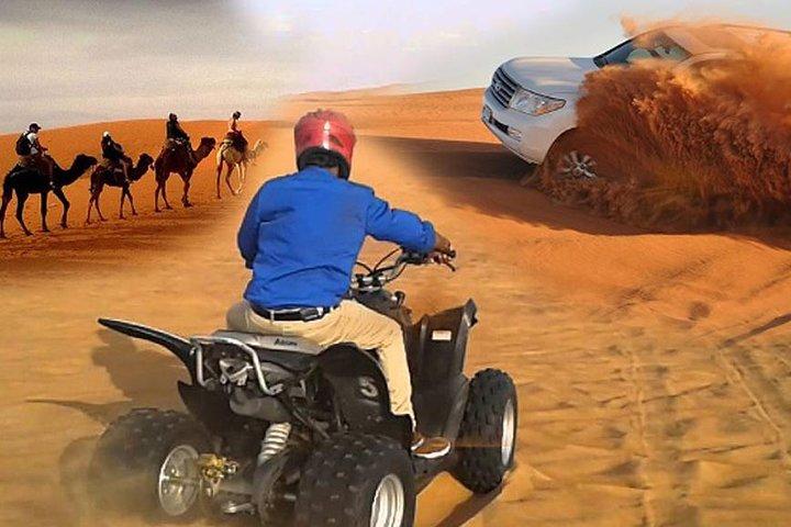 Quad Radtour mit Abend Safari Dubai
