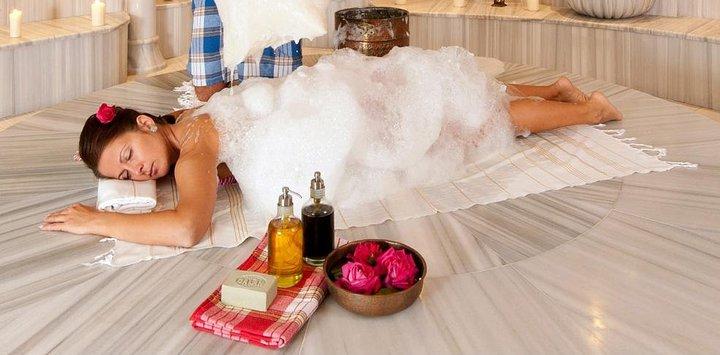 Experiência de banho turco com massagem de Belek