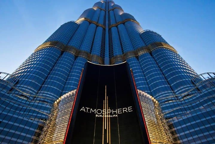 AtMosphere Lounge at 122nd floor of Burj Khalifa Tower with Private Transfers