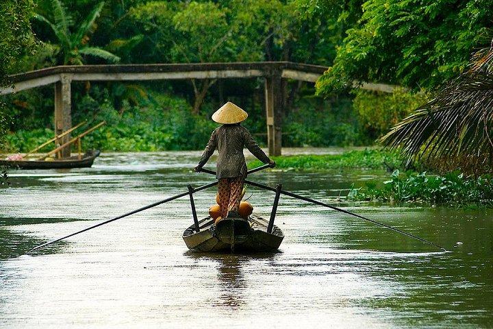 LUXO PRIVADO Mekong 1 dia com ciclismo, pesca, aula de culinária e almoço para churrasco