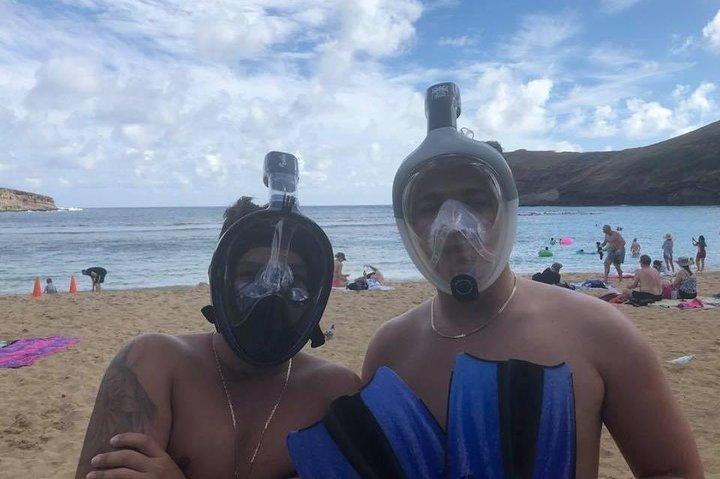 Snorkeluitrusting in de buurt van Hanauma Bay