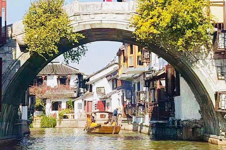 Zhujiajiao Water Town et la ville de Shanghai: excursion privée d'une journée