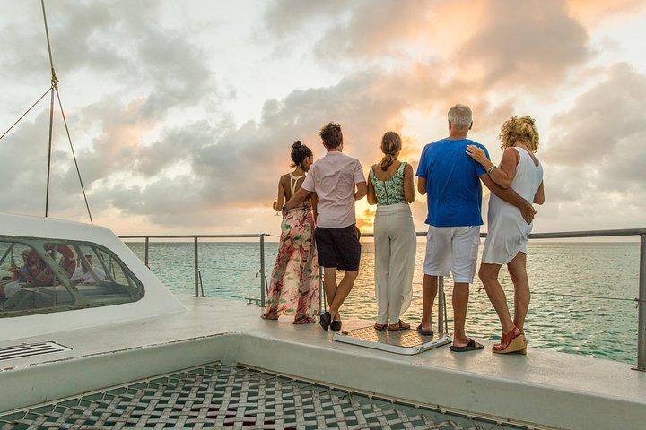Aruba Sunset Catamaran Sail with Appetizers and Open Bar