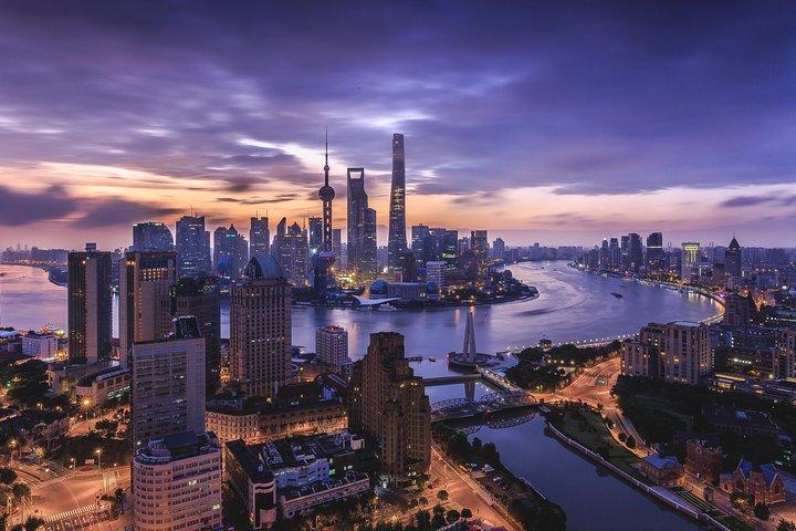 Huangpu River Cruise og Shanghai natteliv erfaring med valgfri sen middag