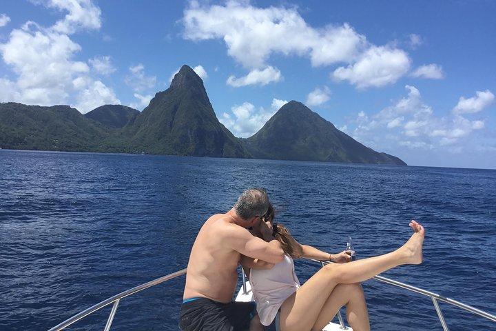 St. Lucia Private Bootstour, Schlammbad, Wasserfall & Strandzeit